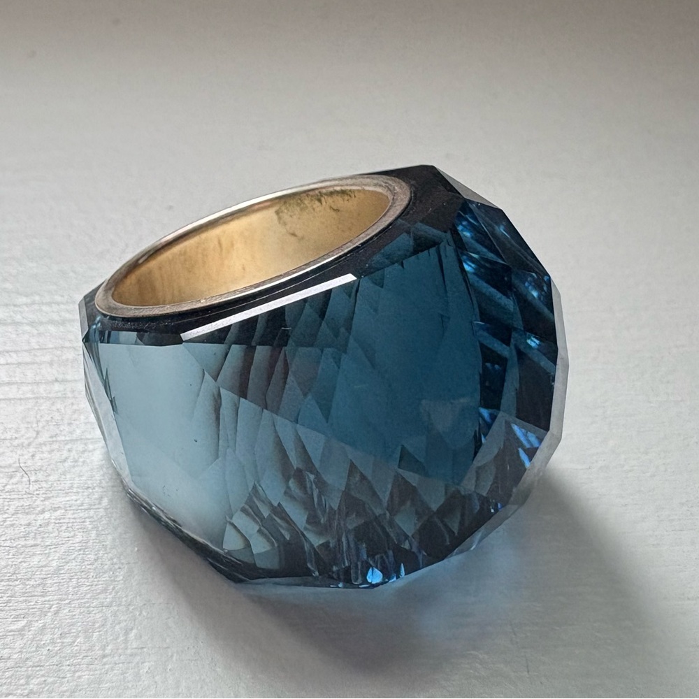 Swarovski Nirvana Blue Crystal Ring
